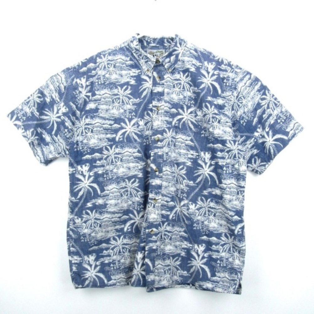 Vintage Big Dogs Hawaiian Shirt Mens Large